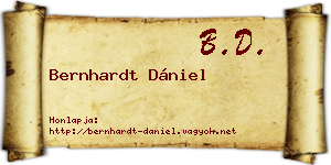 Bernhardt Dániel névjegykártya